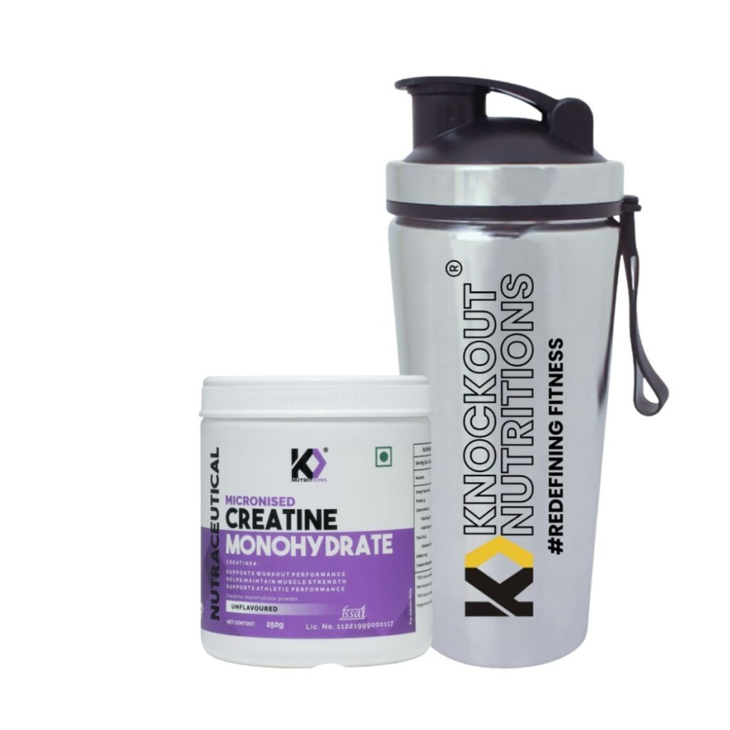 Creatine 250gm+Metal Shaker