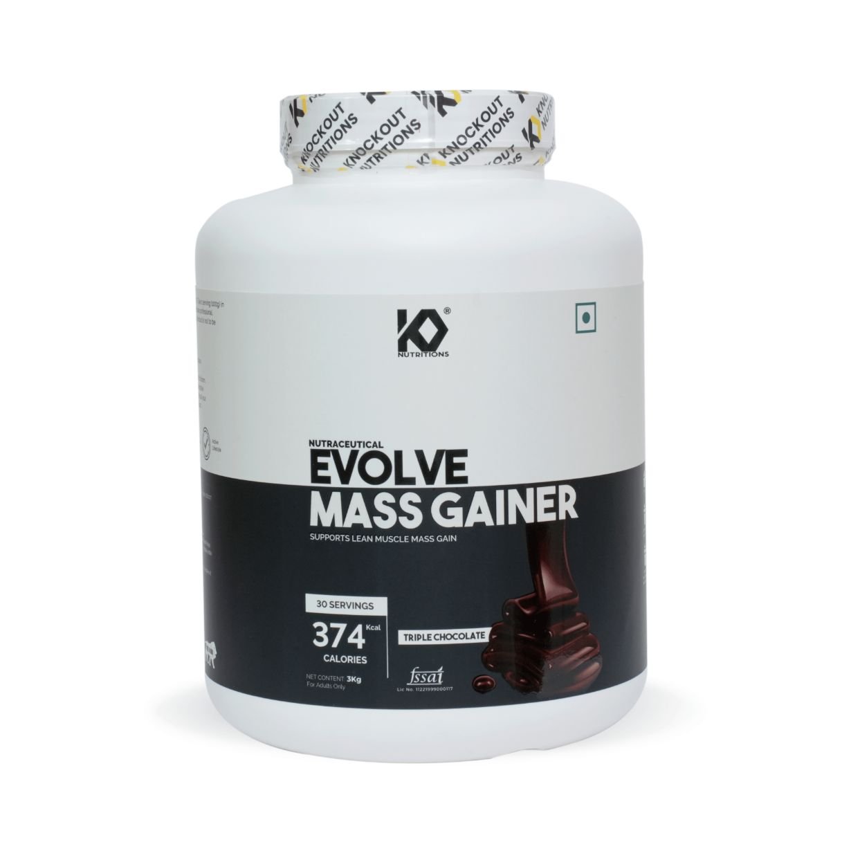 KNOCKOUT Evolve mass gainer 3Kg Double chocolate