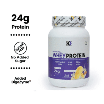 Knockout 100% Whey protein blend 24Gm Malai Kulfi 1Kg